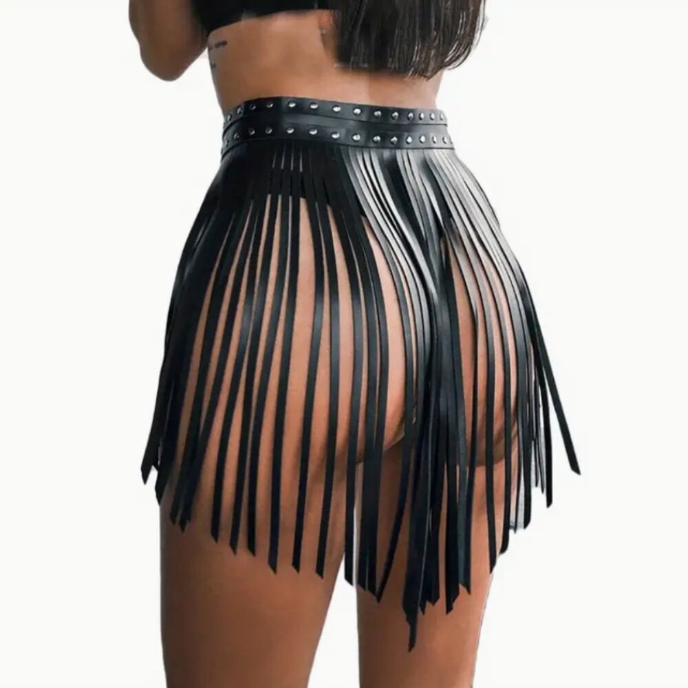 Back Layered Skirt Waist  Belt Strap Cosplay